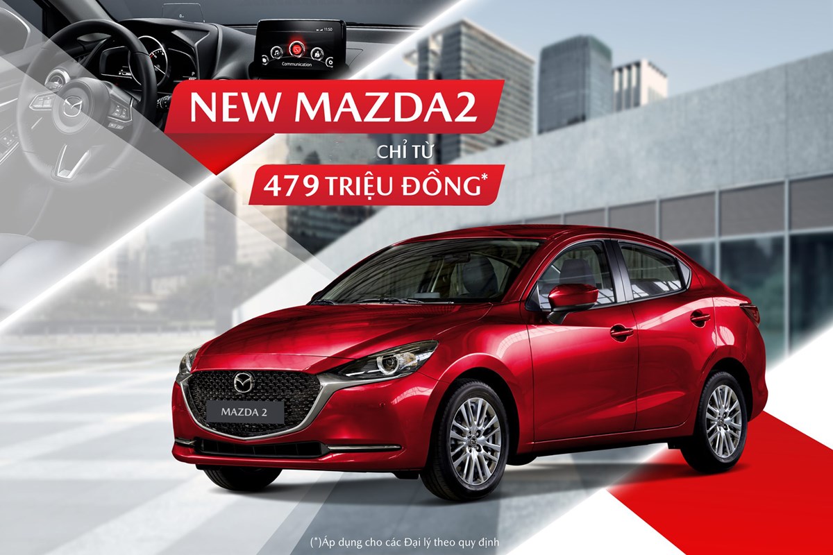 New Mazda2 xe noi do mau muc tiet kiem nhien lieu