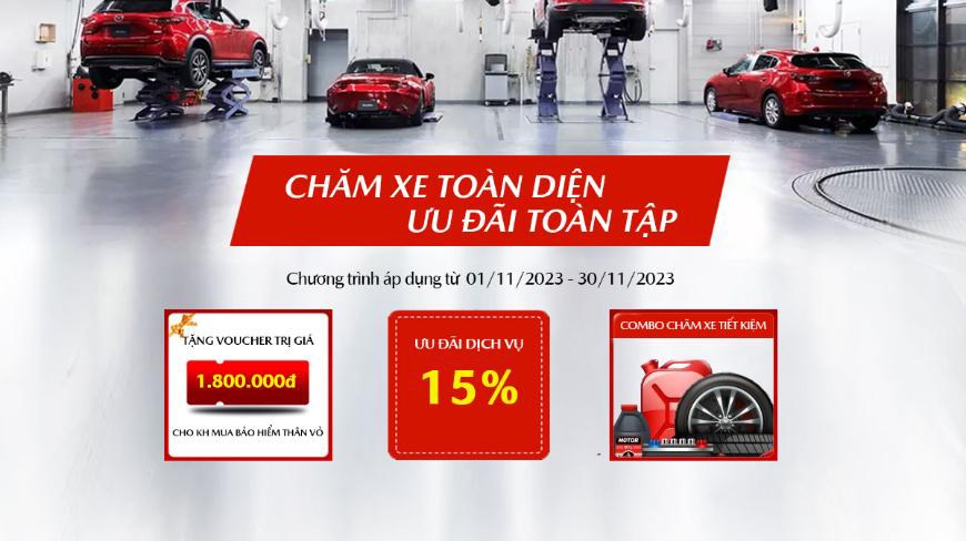 Chương trình ưu đãi dịch vụ mazda tháng 11